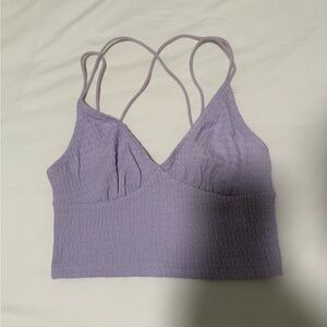 SHEIN Light Purple Textured Top